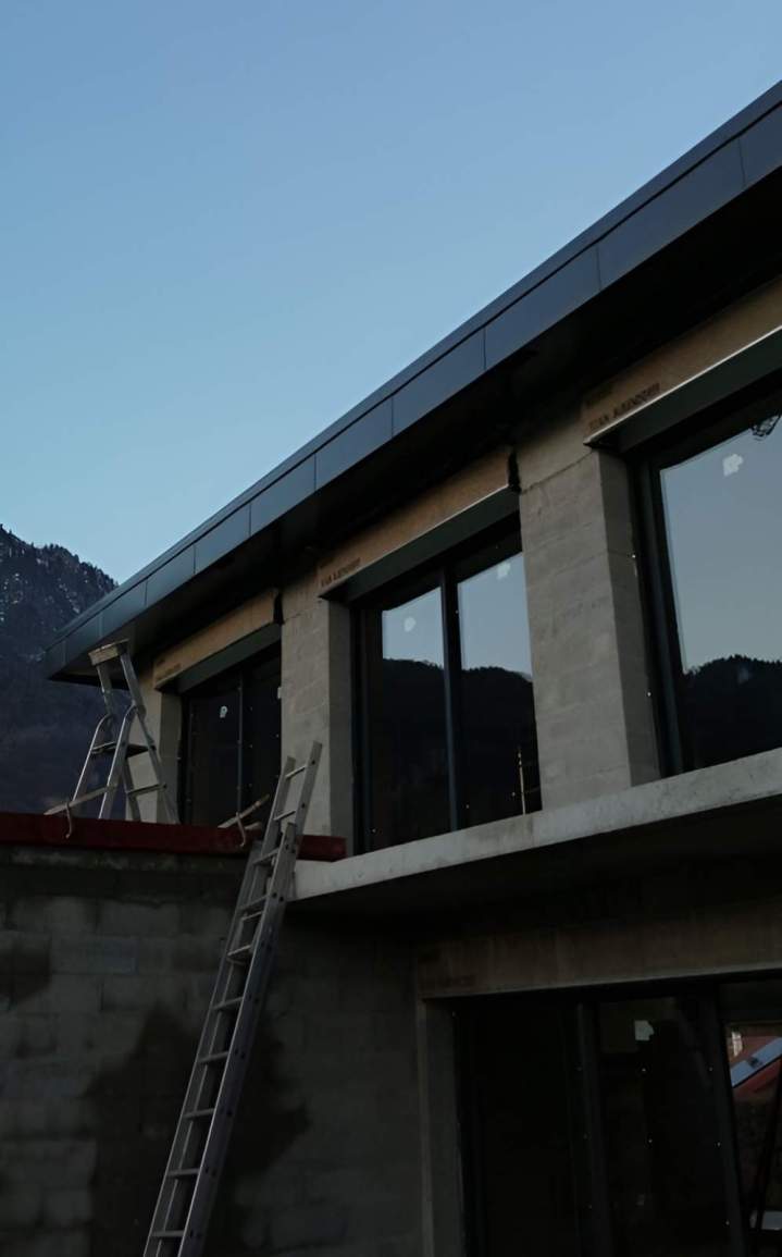 Pose de zinguerie thermolaquée Albertville